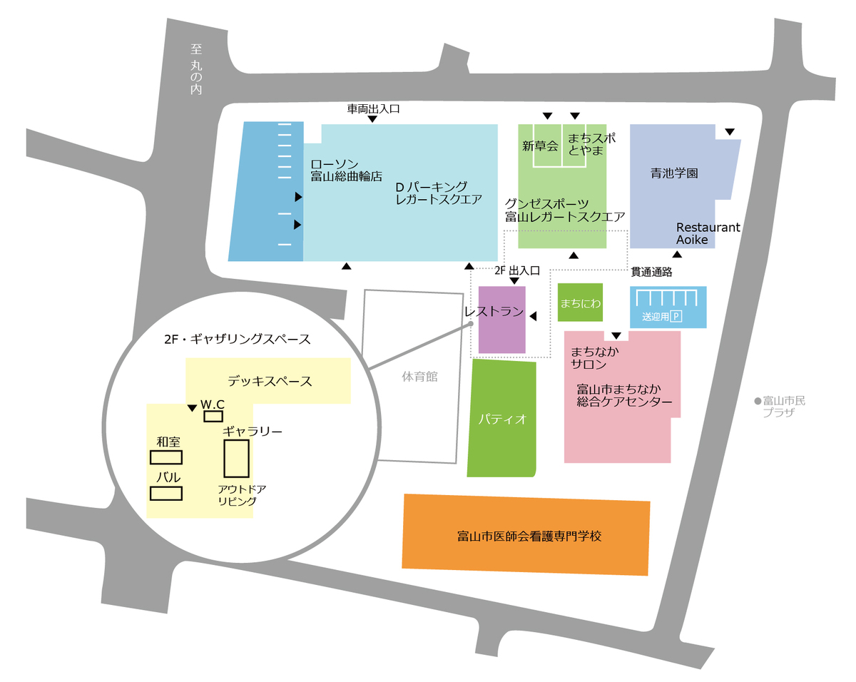 施設内マップ 総曲輪レガートスクエア